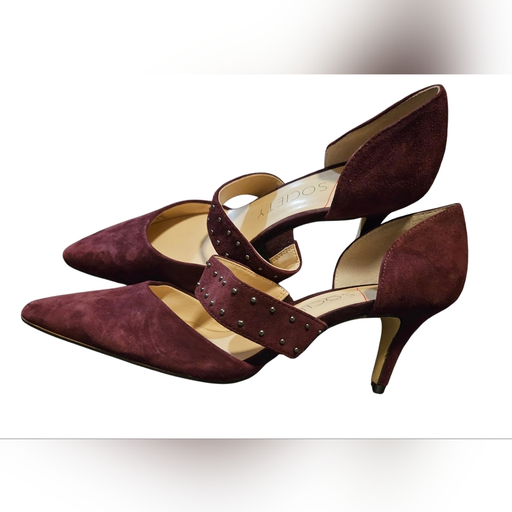 Sole society drisela Dark Plum Suede Pump